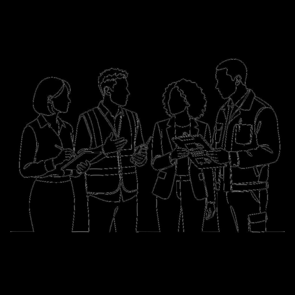 SalesView Distribution Team Illustration
